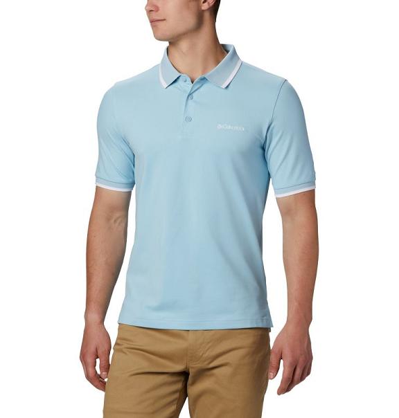 Columbia Mens Polo Sale UK - Collegiate Clothing Blue UK-206385